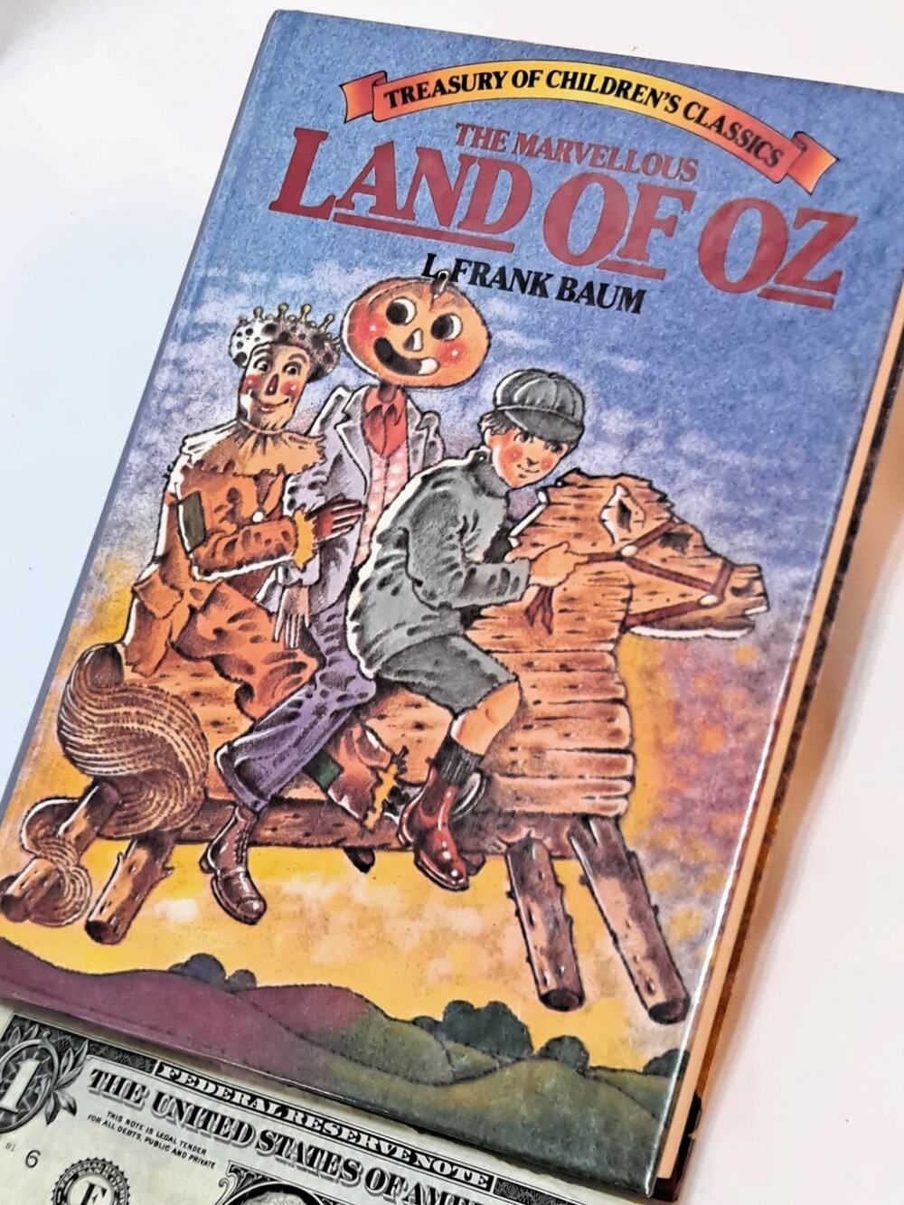 Marvellous LAND OF OZ by L. Frank Baum (1980 HC, Treasury of Children's Classics